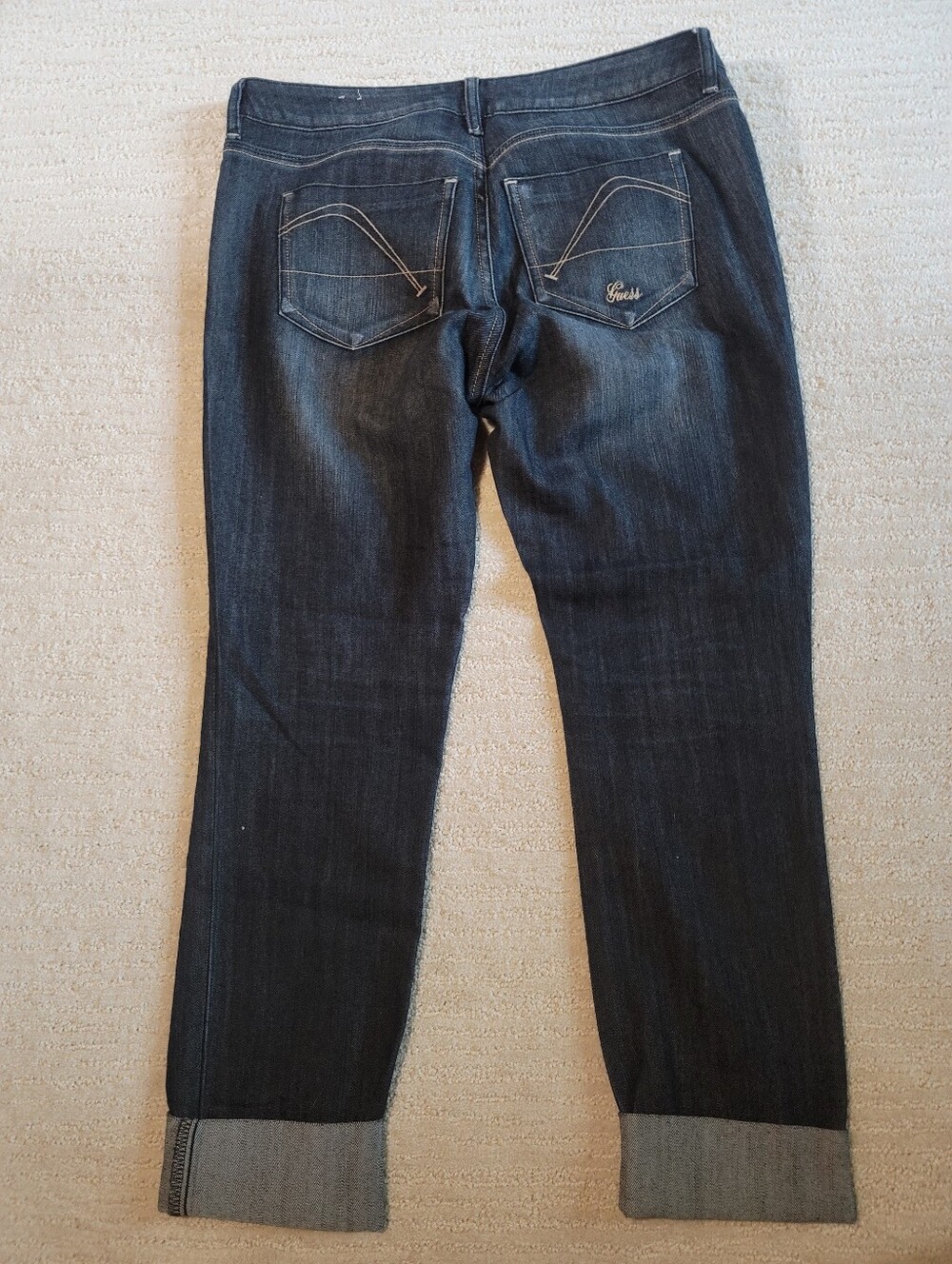 Classic Dark Blue Men’s Jeans - Straight Fit